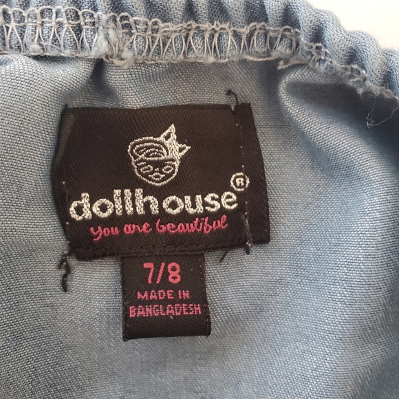 3/$25 New Dollhouse chambray embroidered top - Picture 4 of 4